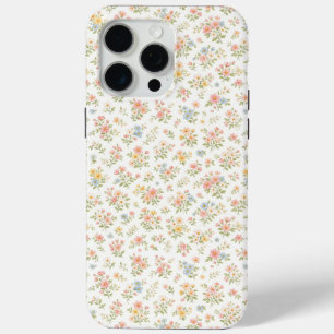 Coque iPhone 15 Pro Max Joli motif floral discret sans couture