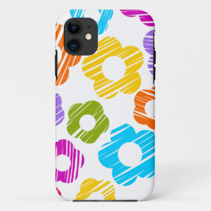 Coques Pour iPhone Joli motif floral fleuri coloré girly joyeux