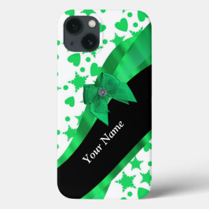 iPhone 13 Case Joli motif moderne et vert