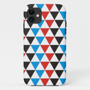 Case-Mate iPhone Case Joli motif triangle noir rouge bleu + votre idée