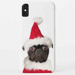 Case-Mate iPhone Case Joli Noël Noir Carlin Puppy Père Noël