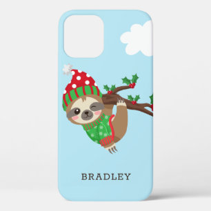 Case-Mate iPhone Case Joli Noël Sloth Moderne Nom personnalisé