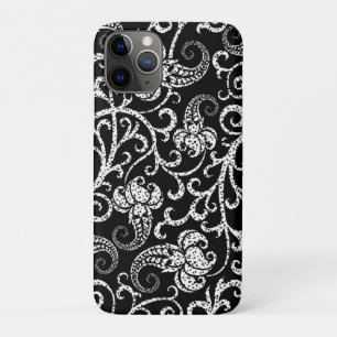 Case-Mate iPhone Case Joli noir dalmate fleurs design arrière - plan