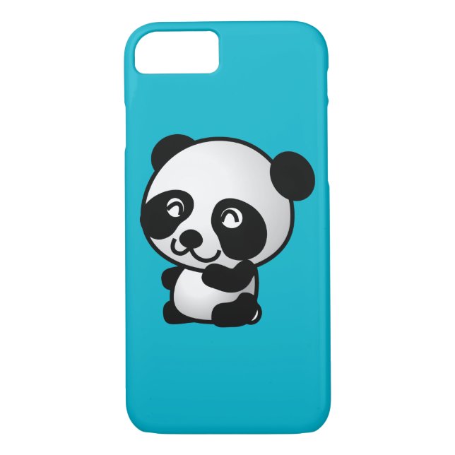 Coques Case-Mate iPhone Joli ours de panda blanc et noir (Dos)