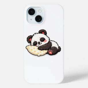 Coque Pour iPhone 15 Joli panda endormi avec oreiller
