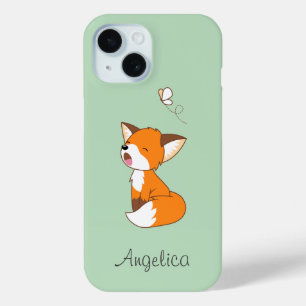 Coque Pour iPhone 15 Joli Petit Fox Sleepy
