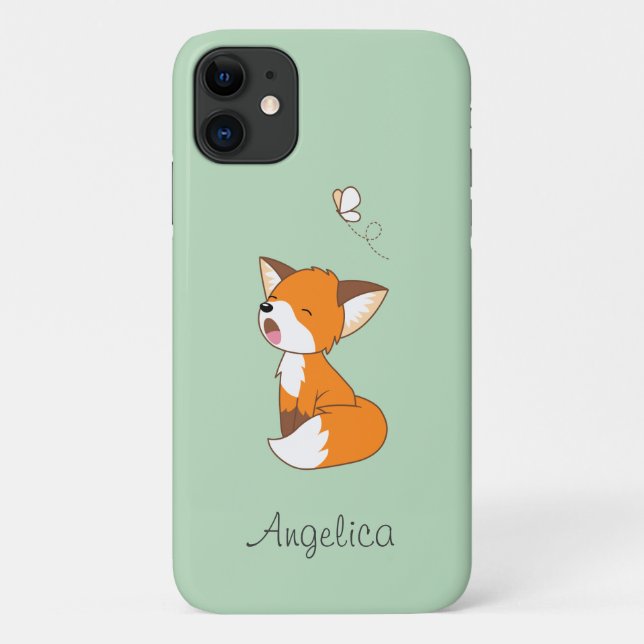 Coques Case-Mate iPhone Joli Petit Fox Sleepy (Dos)