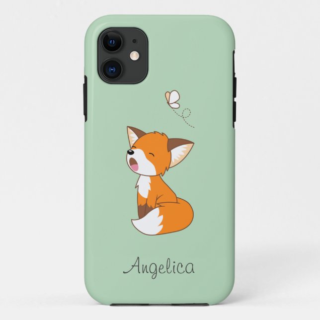 Coques Case-Mate iPhone Joli Petit Fox Sleepy (Dos)