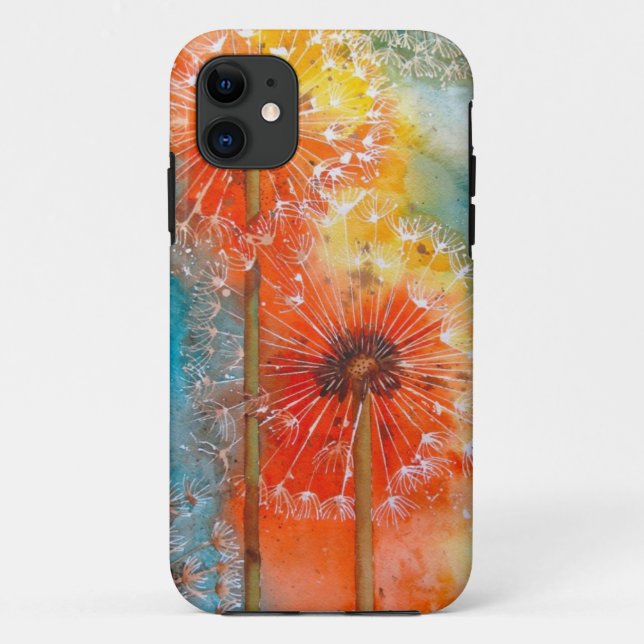 Coques Case-Mate iPhone Joli pissenlit peint (Dos)
