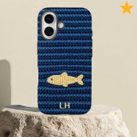 Joli Poisson Bleu au Crochet Fil Personnalisé