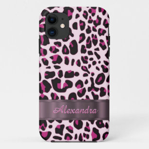 Coques Pour iPhone Joli poster de animal léopard personnalisé
