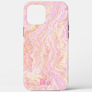 Case-Mate iPhone Case Joli Rose en quartz rose marbre et or