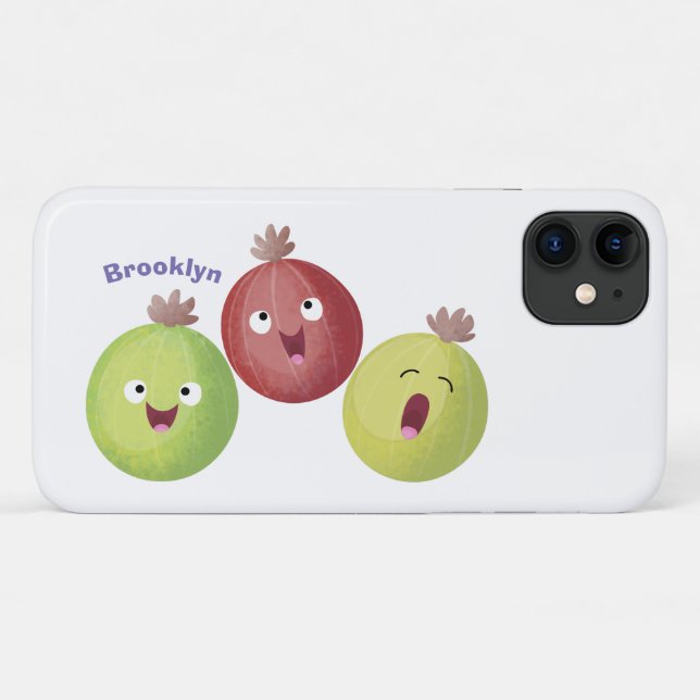 Coques Case-Mate iPhone Joli trio gooseberry chantant dessin animé (Dos (Horizontal))