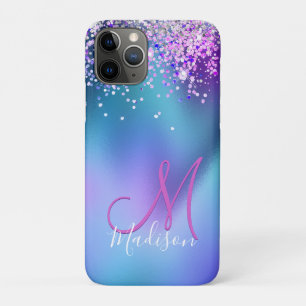 Case-Mate iPhone Case Joli turquoise violet faux parties scintillant mon