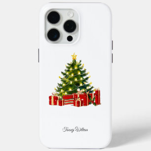 Coque iPhone 15 Pro Max Joli Vintage traditionnel Élégant Joyeux Noël