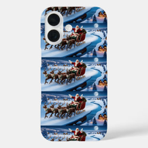 Coques iPhone 16 Joli Vintage traditionnel Élégant Joyeux Noël