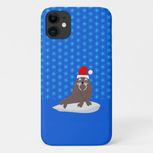 Case-Mate iPhone Case Joli Walrus de Noël et Snowflakes