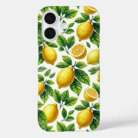 Jolie aquarelle Citrons Citrus Motif