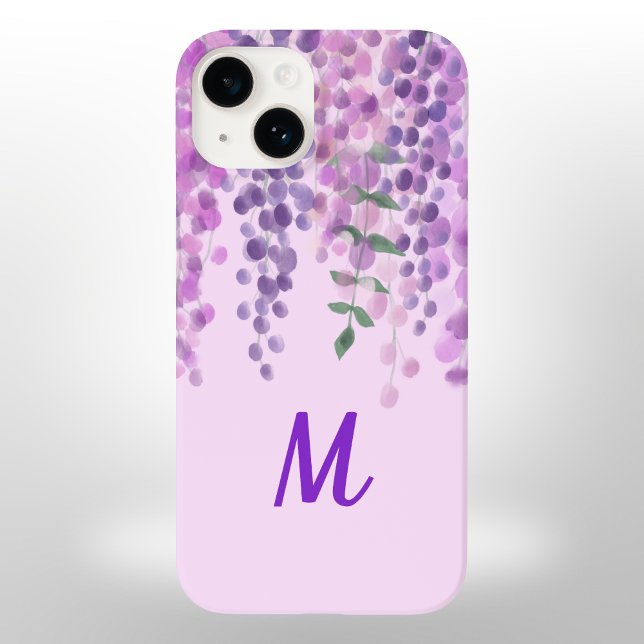 Coques Case-Mate iPhone Jolie Aquarelle violette claire Look Wisteria (Créateur téléchargé)