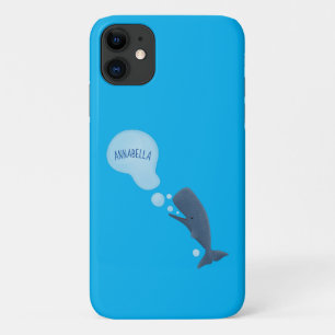 Case-Mate iPhone Case Jolie baleine à sperme soufflant bulles dessin