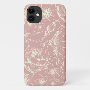 Case-Mate iPhone Case Jolie fleur rose pastel
