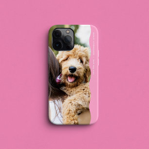 Coque Pour iPhone 15 Jolie preppy arête ondulée rose photo