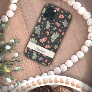 Case-Mate iPhone Case Jolies papillons Nom personnalisé Inspiritisme