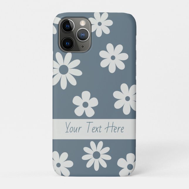 Coques Case-Mate iPhone Jolies petites baies sur iPhone bleu (Dos)