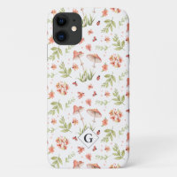 Jolies Petites Coccinelles Floral | Monogramme
