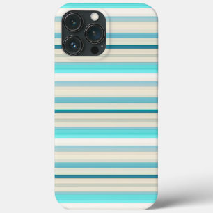 Case-Mate iPhone Case Jolies rayures aqua blanc