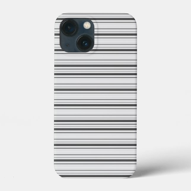 Coques Case-Mate iPhone Jolies rayures blanches grises (Verso)