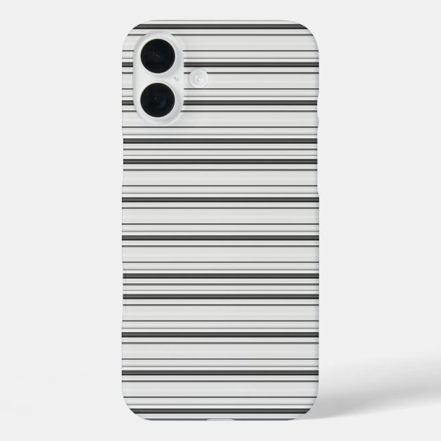 Coques Case-Mate iPhone Jolies rayures blanches grises (Verso)
