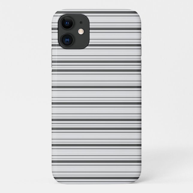 Coques Case-Mate iPhone Jolies rayures blanches grises (Dos)