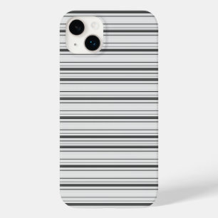 Coque Pour iPhone 14 Plus Jolies rayures blanches grises