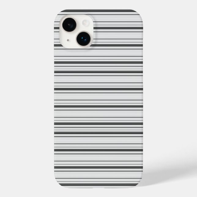 Coques Case-Mate iPhone Jolies rayures blanches grises (Verso)