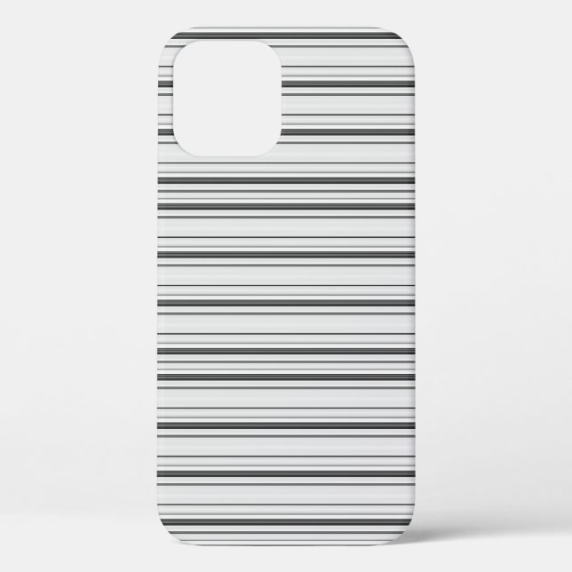 Coques Case-Mate iPhone Jolies rayures blanches grises (Verso)