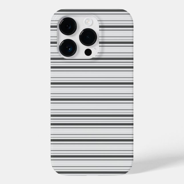 Coques Case-Mate iPhone Jolies rayures blanches grises (Verso)