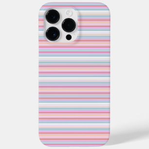 Coque Pour Pour iPhone 14 Pro Max Jolies rayures blanches roses