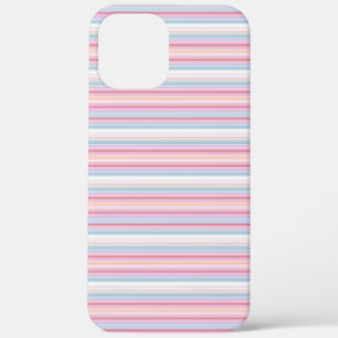 Case-Mate iPhone Case Jolies rayures blanches roses