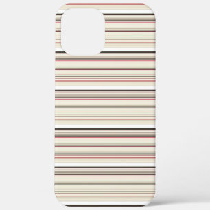Case-Mate iPhone Case Jolies rayures blanches rouges vintage