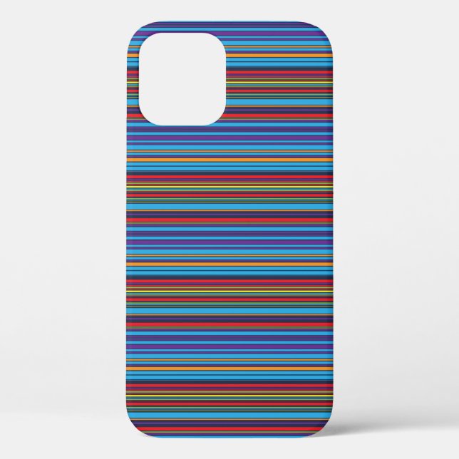 Coques Case-Mate iPhone Jolies rayures bleu violet (Verso)