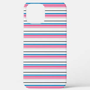 Case-Mate iPhone Case Jolies rayures bleues blanches