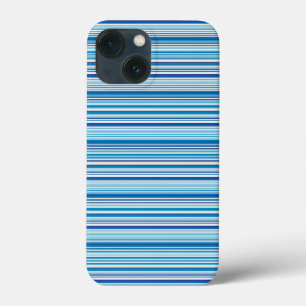 Case-Mate iPhone Case Jolies rayures bleues blanches