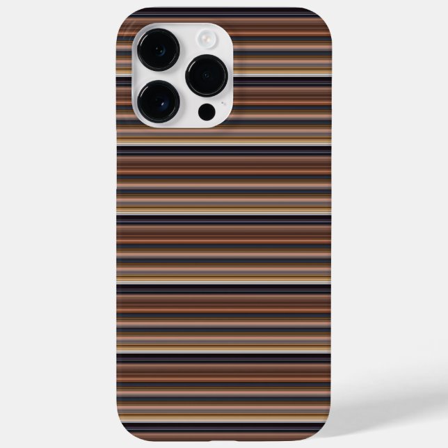 Coques Case-Mate iPhone Jolies rayures bleues marron (Verso)