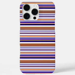 Coques iPhone 16 Pro Max Jolies rayures bleues orange