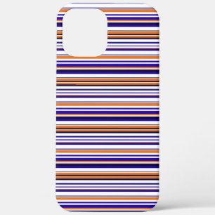 Case-Mate iPhone Case Jolies rayures bleues orange