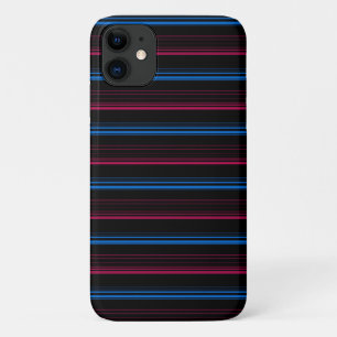 Case-Mate iPhone Case Jolies rayures bleues roses