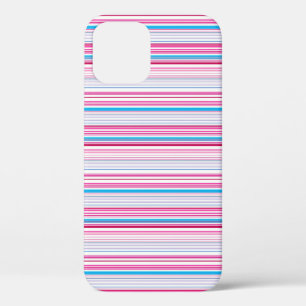 Case-Mate iPhone Case Jolies rayures bleues roses