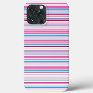 Case-Mate iPhone Case Jolies rayures bleues roses