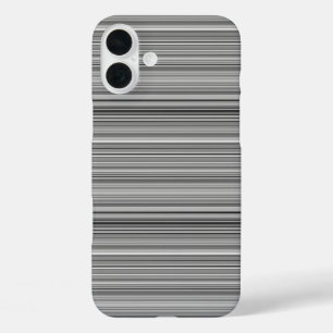 Coques iPhone 16 Plus Jolies rayures grises